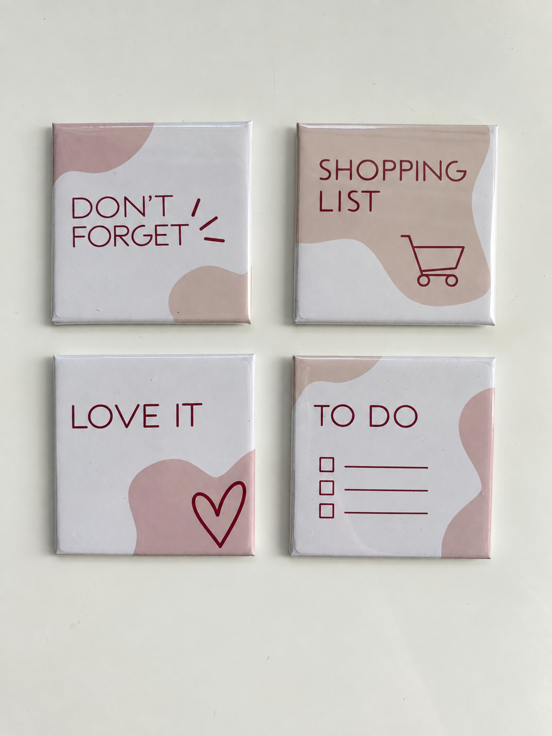 Notes collection button magnets